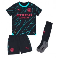 Camiseta Manchester City Jack Grealish #10 Tercera Equipación Replica 2023-24 para niños mangas cortas (+ Pantalones cortos)